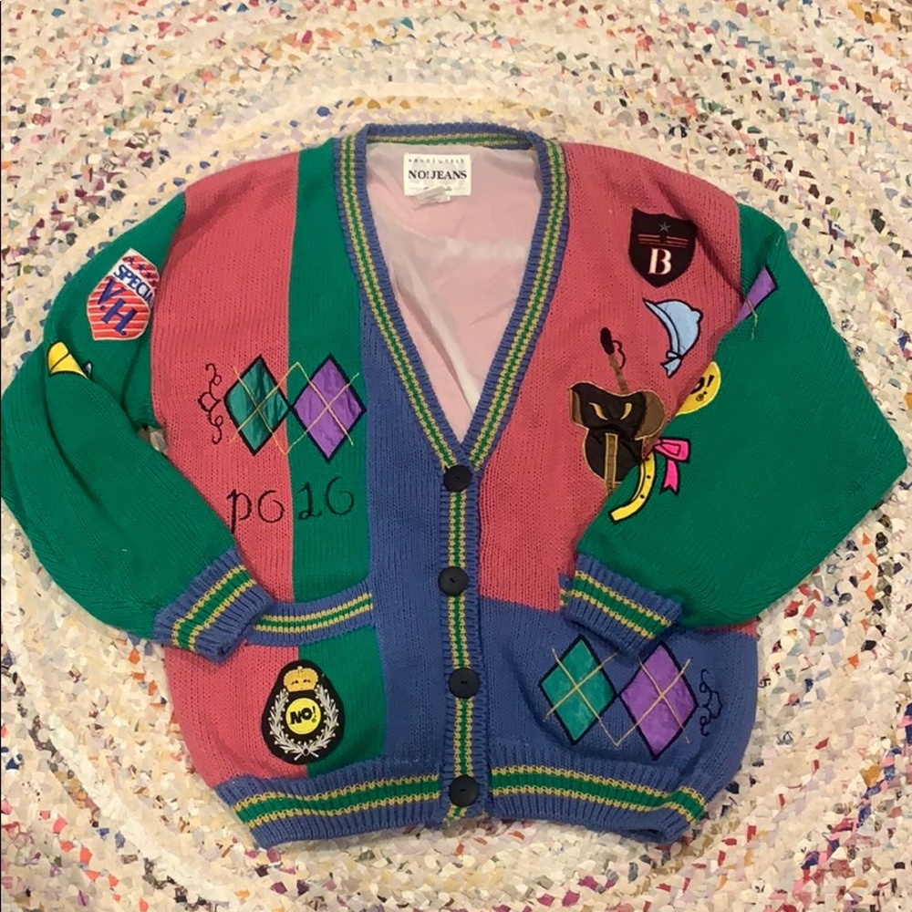 Vintage Absolutely No! Cardigan